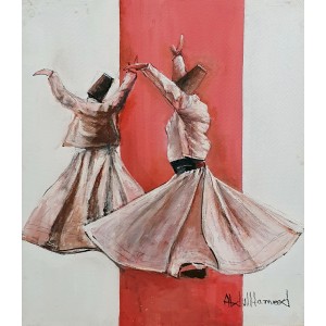 Abdul Hameed, 18 x 24 inch, Acrylic on Canvas, Figurative Painting, AC-ADHD-004